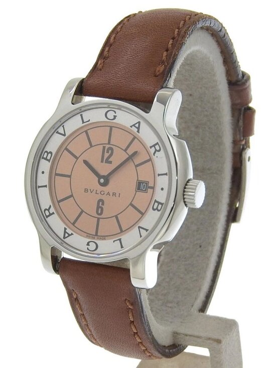 BVLGARI Solo tempo Watches ST29SL bronzeDial Stainless Steel/leather Quart... main image 5